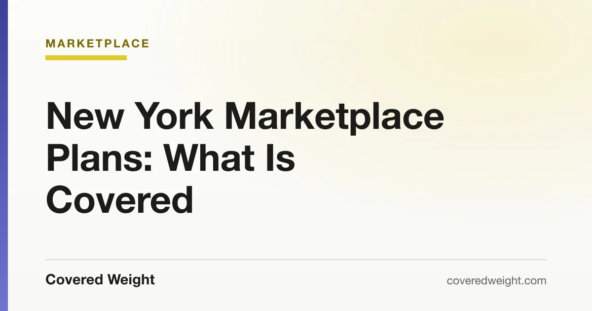 Covered Weight cover card: New York marketplace plan coverage