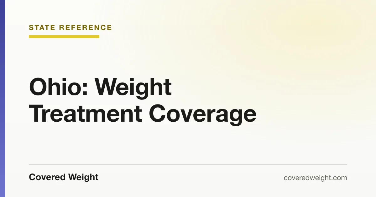 Covered Weight cover card: weight treatment coverage in Ohio